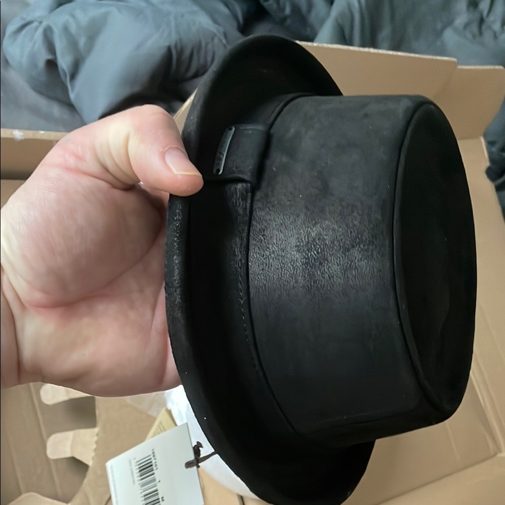 Stetson Black Fedora Hat Elegant Accessories Leather
